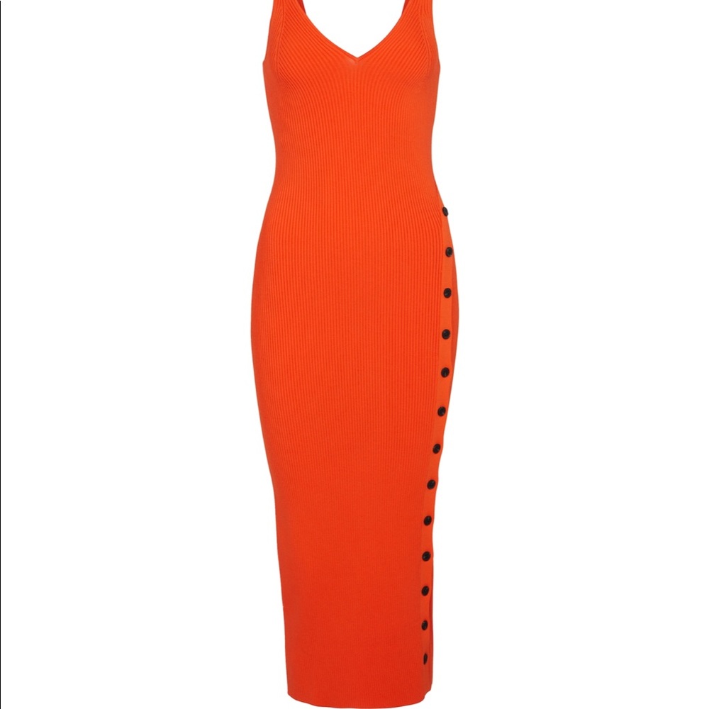 Self Portrait orange/coral dress